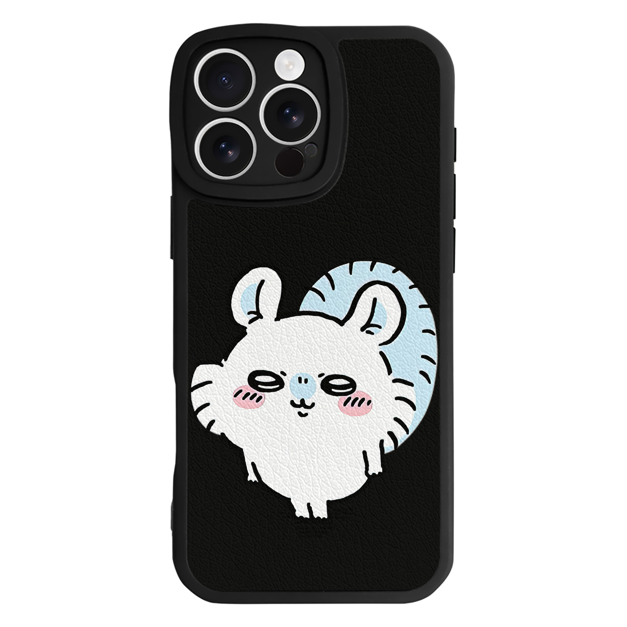 （画像用） ちいかわ モモンガ Chii-kawa Momonga 【iPhone 16シリーズ対応】シリコンスマホケース（レザー調） 材質：シリコン